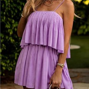 Pretty Garden Purple Romper